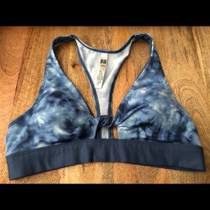 Victoria Secret Pink Blue & White Sport & Swim Bra